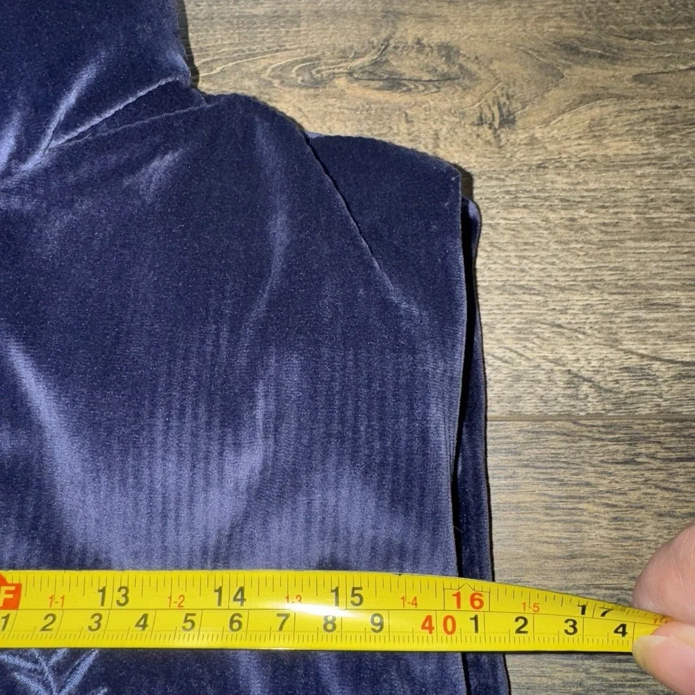Victoria's Secret‎ Pink Ribbed Velour Crop Puffer Bomber Jacket Blue Gorpcore L